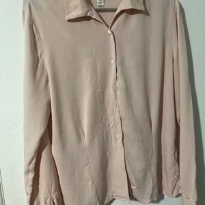 Talbots Blush Pink Stretch Shirt